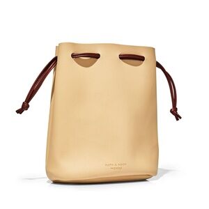 Bath and Body Works Khaki Cinch Gift Bag